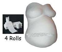 ECONOMY BELLY CAST KIT Plaster of Paris Bandage CLOTH ROLLS Pregnancy Casting