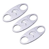 Cigar Cutter Guillotine, 3 Packs Stainless Steel Double Cut Blade Cigar Clippers, Cigars Accessories for Men