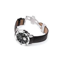 Montegrappa Lifestyle Collection Silver with Black Face Watch - IDNUWAIB