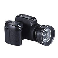 Polo Sharpshots Auto Focus AF 33MP 1080P 30fps FHD 8X Zoomable Digital Camera w/Standard + 0.5X Wide Angle + 24X Telephoto Long Lens 3.0Inch LCD Bulit-in Flashlight PC Cam