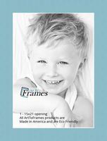 15x21 Aqua Blue / French Blue Custom Mat for Picture Frame with 11x17 opening size (Mat Only, Frame NOT Included)