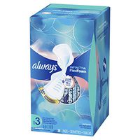 Always Infinity Feminine Pads for Women, Size 2, 96 Count, Heavy Flow Absorbency, with Wings, Unscented (32 Count, Pack of 3 - 96 Count Total)