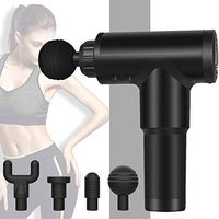 Deep Tissue Percussion Massage Gun with 6 Adjustable Speed 4 Detachable Head, Cordless Handheld Percussion Thera Massager Gun Deep Tissue for Muscles Deep Relaxation (Black)