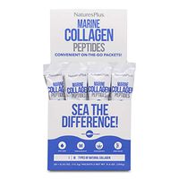 NaturesPlus Marine Collagen Peptides, Unflavored - 12.2 g Packets - Hydrolyzed Protein Powder - Supports Vital Organs, Joint Mobility & Hair, Skin & Nails - Gluten-Free, Non-GMO - 20 Servings