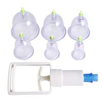 6pcs/set Chinese Health Care Medical Vacuum Body Cupping Therapy Cups Massage Body Relaxation Healthy Message Set