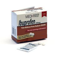 Medique Products 80830 Medi- First Ibuprofen Tablets, 8 Tablets, 4 packets of 2