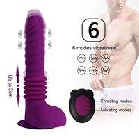 High Quality 6 Inch Vîbräting Remote Control Wireless S-'ëx Mächîne Tool USB Rechargeable Silicon Ďìld`ɔ Strong Waterproof Toy for Women Female Couples MAZ10