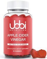 Apple Cider Vinegar Gummy Vitamins by Ubbi Nutrition from The Mother - Immune Support, Detox & Cleanse (Gluten Free, Vegetarian, Vitamin B6 & B12, Pomegranate, Beetroot ACV) Better Than Capsules