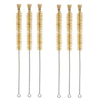 YXQ 23mm Tube Bottle Brush Cleaning Nylon Wire Straw Wash 12.6 inch Long-Handle Bristle for Lab Set Chemistry Test,6Pcs