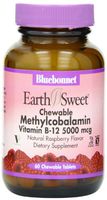 Bluebonnet Nutrition Earthsweet Chewables Cellular Active Methylcobalamin Vitamin B12, 5000mcg Tablets