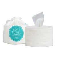 1 Roll Premium Pure Cotton Face Cleaning Paper Towel Disposable Makeup Remover Tissue Wet/Dry Facial Cleansing Pad Toilet Paper,80 Sheets Per Roll