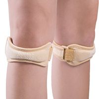 Athletec Sport Patella Knee Strap for Pain Relief and Stabilizer Support for Hiking, Soccer, Basketball, Running, Fitness, Tendinitis, Jumpers Knee, and More - Size XL/XXL in Nude (One Pair)
