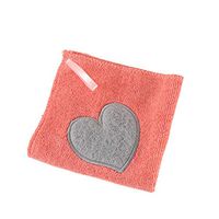 Creaon Cleaning Cloth Water Absorbent Microfiber Fast-Drying Wipes Rag for Kitchen Car Windows（Light Red）