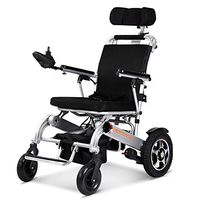 Electric Wheelchair Elderly Disabled Car Elderly Intelligent Automatic Portable Scooter Multifunctional Folding,Silver