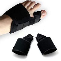 HAIHF Bunion Corrector Big Toe Straightener,Big Toe Splint Brace Toe Straighteners Nighttime Toe Separator Bunion Pain Relief for Hallux Valgus,Black