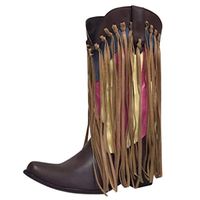 Women's Casual Mid Boots,Ladies Fashion Pointed Toe Slip-On Low-heeled Tassel Vintage Booties Ankle Boot Shoes