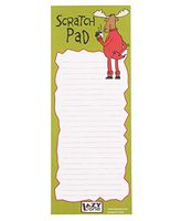 Scratch Pad Moose Magnetic Animal Print Notepad by LazyOne | 50 Easy Tear Off Sheets Of Paper (ONE SIZE)