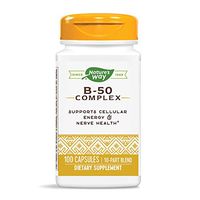 Nature's Way Vitamin B-50 Complex, Gluten Free, Dietary Supplement, 100 Capsules