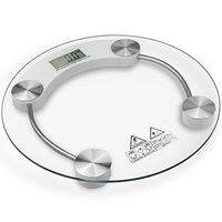 Bathroom Weight Scale 400lb | MOCCO Precision Digital Body Bathroom Glass Scales with LCD Display and Automatic Shutdown Technology, 180KG High Accuracy Ultra Slim Multifunction Scale