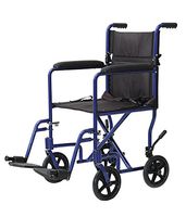 Transport Wheelchair Lightweight 19 lbs (19", Blue)
