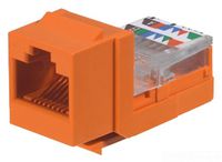 Panduit NK5E88MORY Category-5E 8-Wire Lead-Frame Style Jack Module, Orange