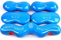 CORE (Caribbean)(Set of 5) Ultra-Smooth Synergy Stone Hot Stone Massage Tools - Pro Kit for Full Body Massage - Relaxing and Therapeutic Deep Heat - Free YouTube Training Videos