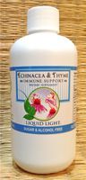 Echinacea & Thyme with Elderberry (8 oz Bottle) - Cold Season Immune System Support. Kid Safe Too.
