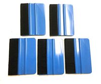 Blue Felt Vinyl Application Squeegee - 5 Pack