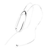 Mike Franklins Luxury Stainless Steel Necklace Band Replacement with Metal Case for Xiaomi Mi Band 4 Smart Bracelet