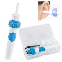 Xgxyklo Electric Ear Cleaner, Ear Wax Removal Kit, Ear Cleaner, Portable Automatic Electric Vacuum Ear Wax,Blue,8PCS
