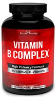 Super B Complex Vitamins - All B Vitamins Including B12, B1, B2, B3, B5, B6, B7, B9, Folic Acid - Vitamin B Complex Supplement for Stress, Energy and Healthy Immune System - 90 Vegetarian Capsules