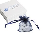 Sparkles Make It Special 100-pcs 3 x 4 Inch Organza Favor Bags Wedding Party Gift Pouches Navy Blue