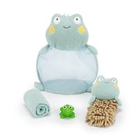Demdaco Baby 4 Piece Bath Gift Set, Frog