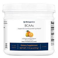 Metagenics BCAAs Powder 7.72 oz (219 g), Orange Mango Flavor, 30 Servings - Non-GMO, Gluten Free, Vegetarian