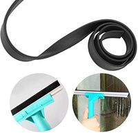 Yosooo Window Cleaning Squeegee Rubber Window Cleaning Replacement Rubber Replacement Rubber Squeegee Premium Universal Replacement Flexible Squeegee Blade