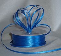 Ribbon - Satin Ribbon- 1/8" Double Face 100 Yards (300 FT) - Royal Blue - Sewing - Craft - Wedding Favors