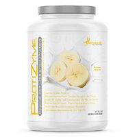 Metabolic Nutrition, Protizyme, 100% Whey Protein Powder, High Protein, Low Carb, Low Fat Whey Protein, Digestive Enzymes, 24 Essential Vitamins and Minerals, Banana Creme, 5 Pound (ser)