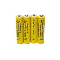Ni-Cd AA Batteries NiCd 600mAh 1.2V Solar Rechargeable Battery Set, 4 Pack