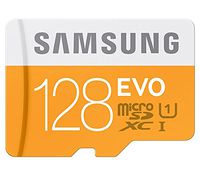 128GB Samsung EVO microSDXC CL10 UHS-1 Memory Card (transfer up to 48MB/sec)