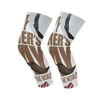 Knee Sleeve Cute Happy Fathers Day Full Leg Brace Compression Long Sleeves Pant Socks for Running, Jogging, Sports, Crossfit, Basketball, Joint Pain Relief, Men and Women 1 Pair