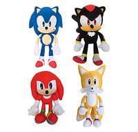 Sonic The Hedgehog Shadow Tails Knuckles 8" Plush Toy Kids Boys Girls (Set of 4)