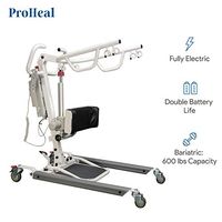 ProHeal Sit to Stand Lift - Bariatric Full Body Patient Transfer Lifter for Home Use and Facilities - Long Lasting Battery, 600 Pound Weight Capacity, 6 Sling Hooks