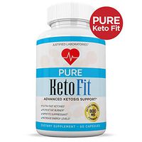 Pure Keto Fit Pills Advanced BHB Ketogenic Supplement Exogenous Ketones Ketosis for Men Women 60 Capsules 1 Bottle