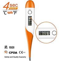 Medical Oral Thermometer for Fever Test with Flexible Tip, Body Temperature Accurate and Fast Reading Digital Rectal/Oral/Underarm Fever Indicator for Children Kids Adults & Babies