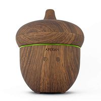 Apexan Aromatherapy Essential Oil Diffuser, Aroma Diffuser with Cool Mist 300mL, Super-Quiet Humidifier, Air Purifier, with Timer & Soothing Light for Home, Bedroom, Office, Spa (Light Wooden Grain)