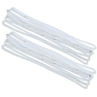 100Pcs 160mm 6.3 Inch Premium Clear Plastic Luggage Tag Loops Straps Name Clothing Price Tag Loop Straps Worm Loops for Luggage Bag ID Tag