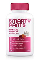 SmartyPants Women's Masters 50+ Multivitamin: Vitamin C, D3 & Zinc for Immunity, Lutein/Zeaxanthin for Eye Health*, CoQ10 for Heart Health, Omega 3 Fish Oil (EPA & DHA), B6, 120 Count (30 Day Supply)