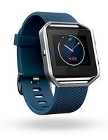 Fitbit Blaze Smart Fitness Watch, Blue, Silver, Small (US Version) (Certified Refurbished)