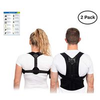 Back Brace Posture Corrector Set for Women and Men – Ideal for Lower Back Pain Relief - Alleviates Upper Back and Shoulder Pain - Ideal as Kyphosis Brace – Scoliosis Corrector