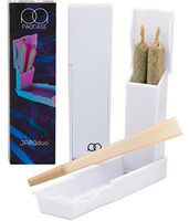 JPAQduo - The #1 Ultra-Sleek Joint Holder, Crush-Proof Doob Tube, and Cigarette Case, Holds 2 King Size Prerolls, Portable, Compact, Joint Accessories (White)